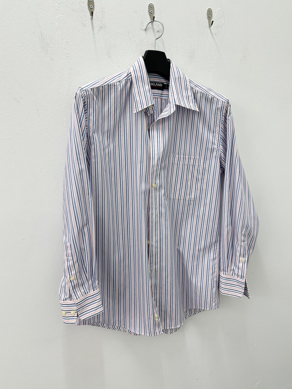 KIRKLAND stripe blue pink shirts 상품이미지2
