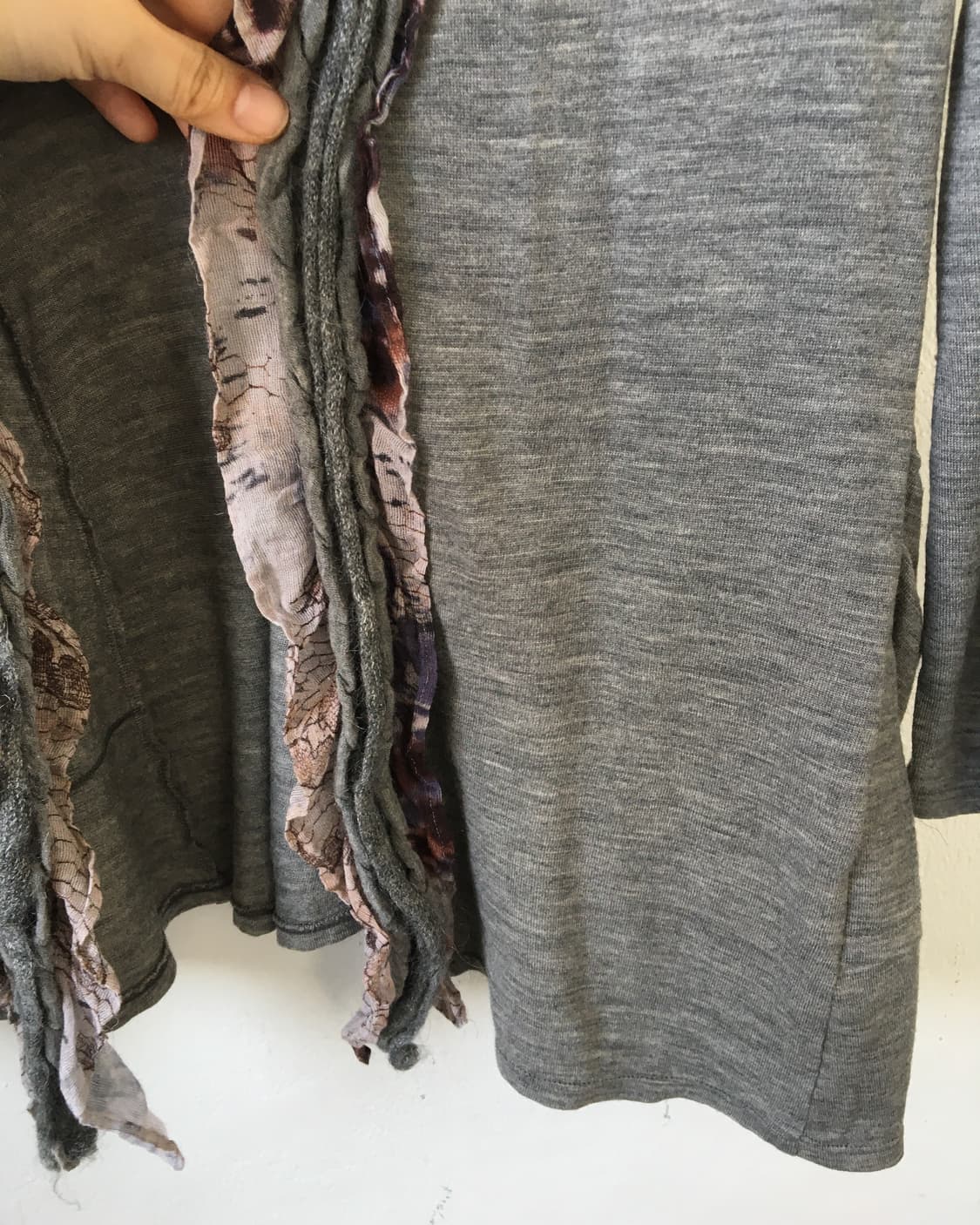 Frill point open cardigan 상품이미지5