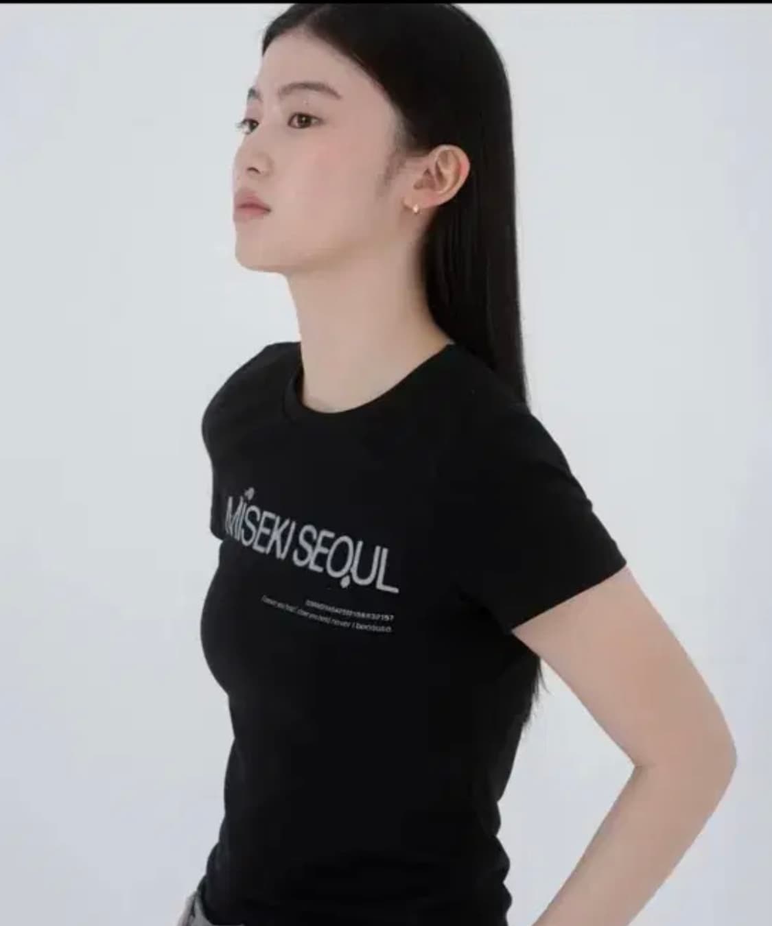 미세키 서울 로고 슬리브 logo short sleeves 블랙 상품이미지1