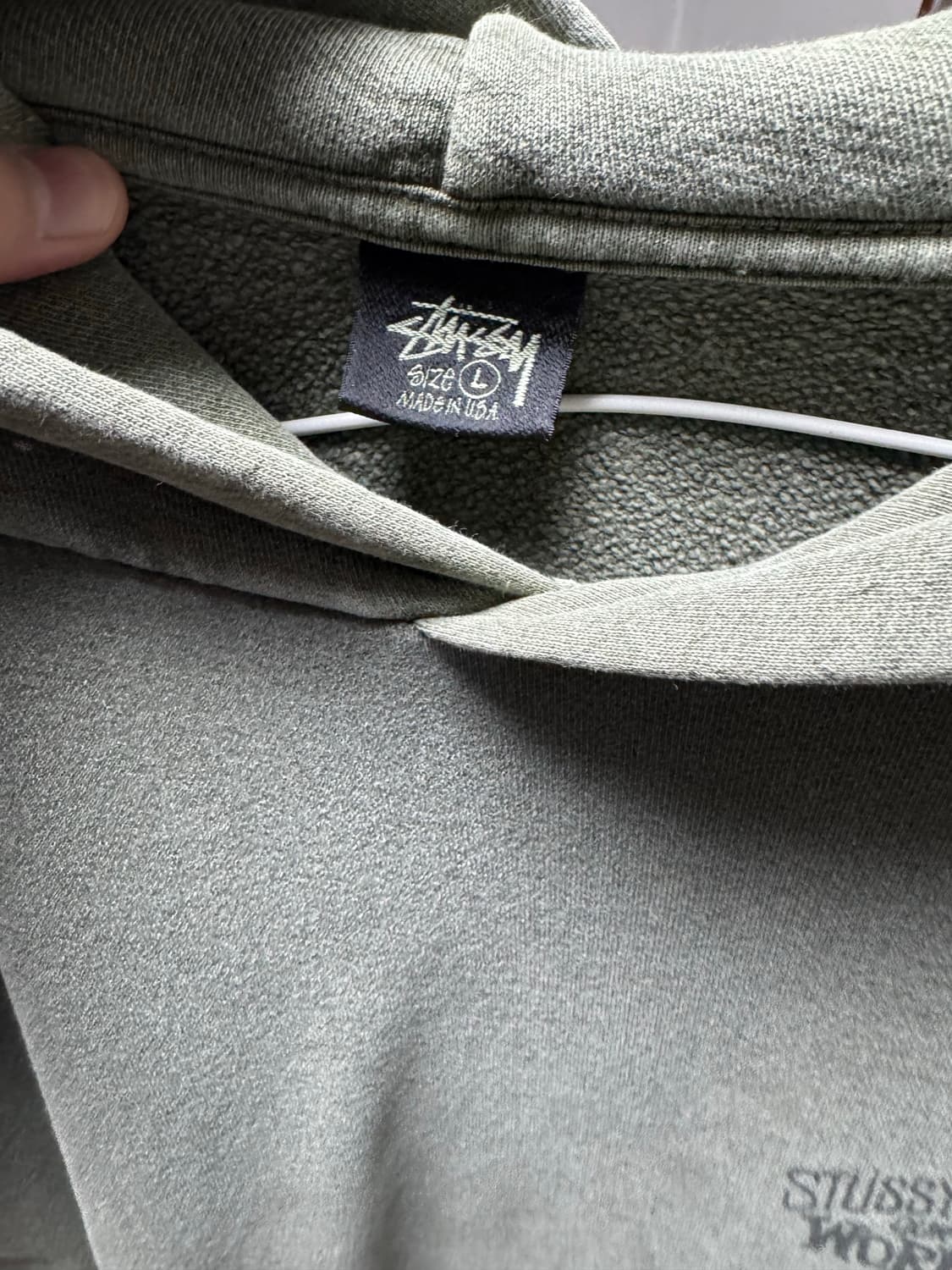 스투시 아워레가시 워크샵 서프맨 다크후드 후드 L 상품이미지1