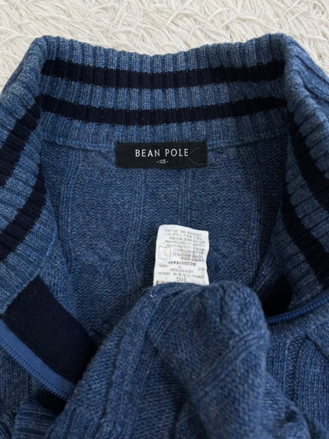 빈폴 반집업 꽈배기 니트/#311 상품이미지5