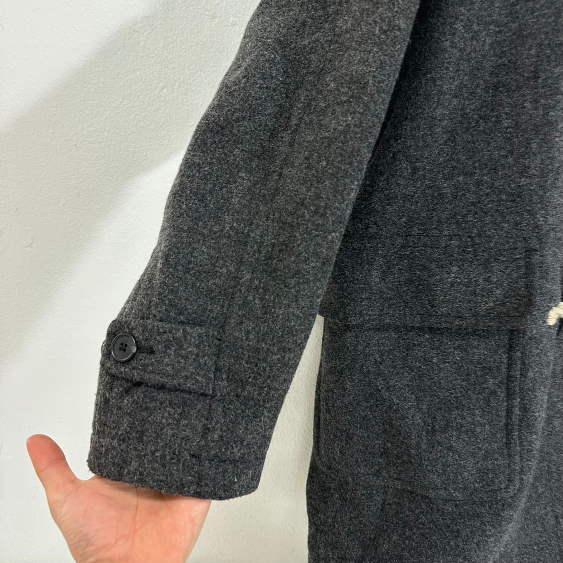 XL 유니클로 차콜 떡볶이 더플코트 상품이미지3