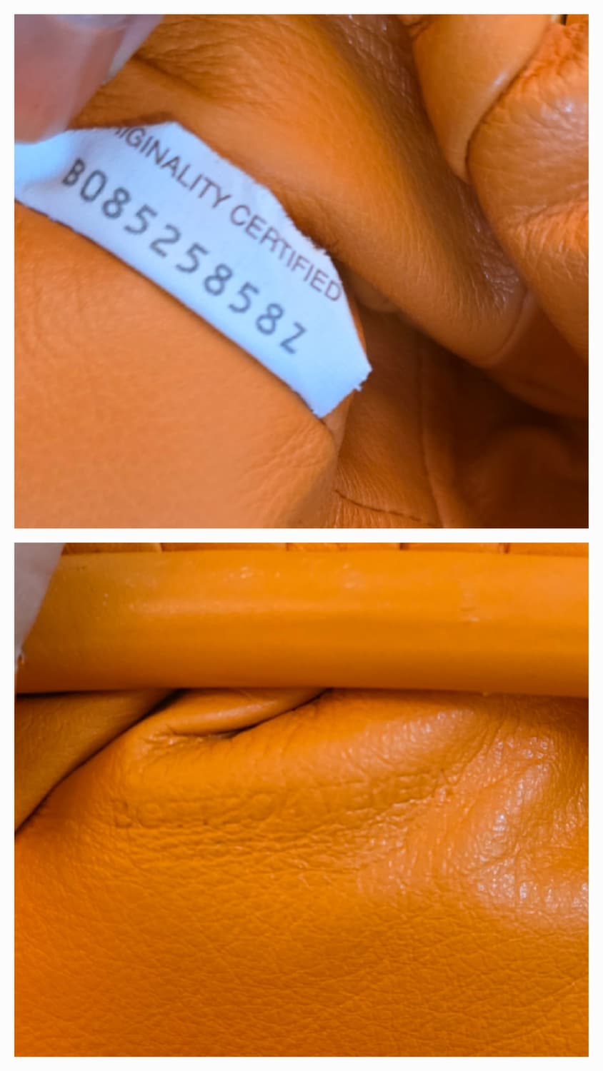 정품 보테가베네타 만두백 오렌지 상품이미지10