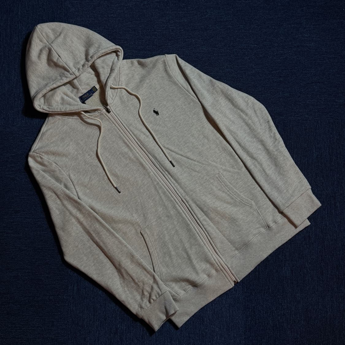 폴로 랄프로렌 그레이 후드집업 상품이미지1