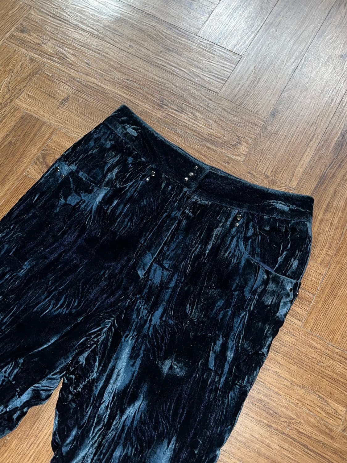 앤더슨벨 에리카 크링클 벨벳 팬츠 상품이미지5