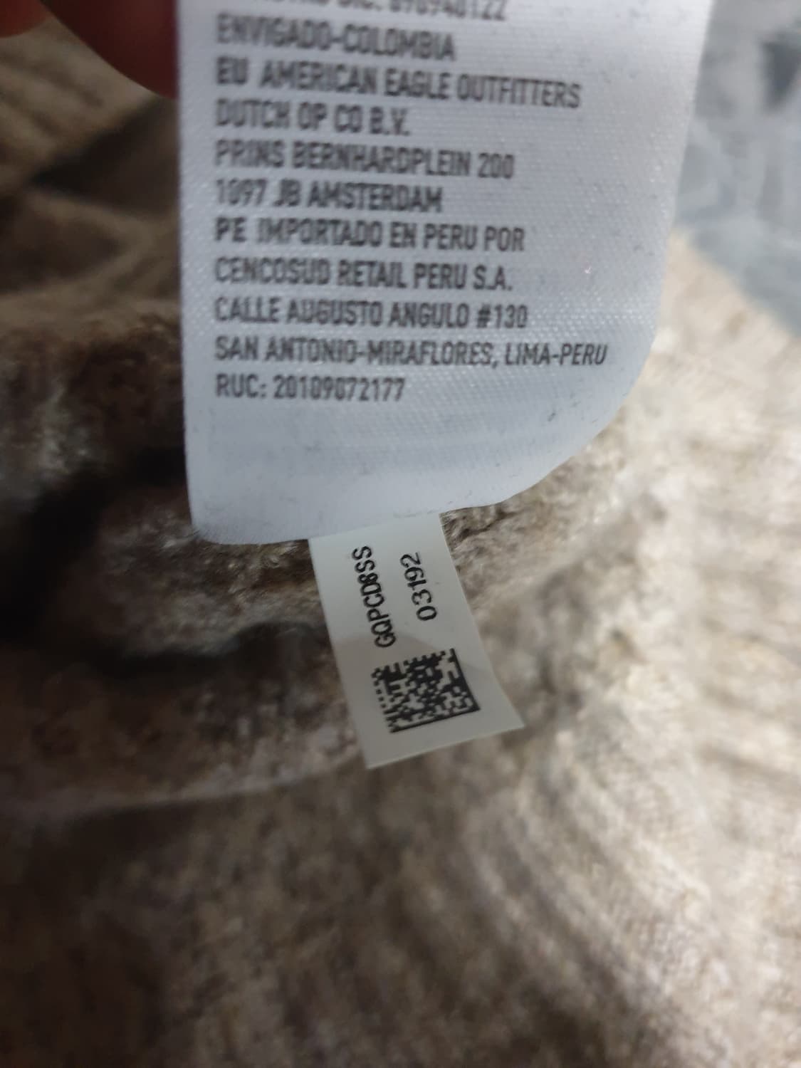 아메리칸이글 루즈핏 비스코스 혼방 와플 니트 스웨터 샌드베이지 (S) 상품이미지4