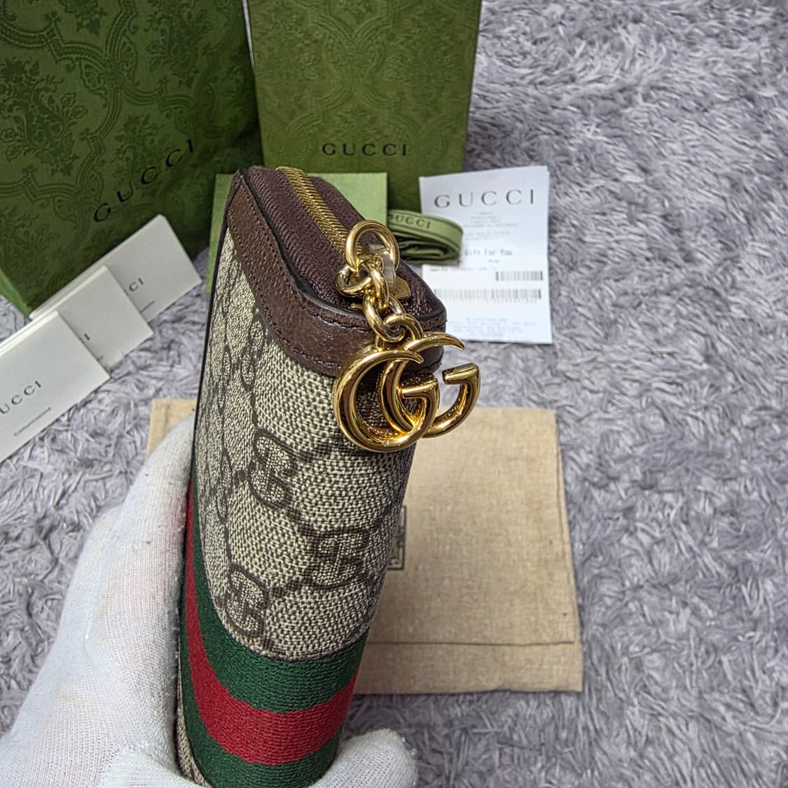 {클로젯}[풀구성+영수증][신형24ss]구찌 오피디아 지퍼돌이 장지갑 상품이미지5