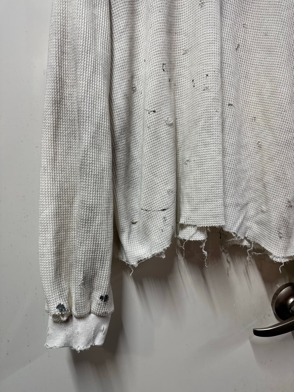 빈티지 와플 긴팔 상품이미지3