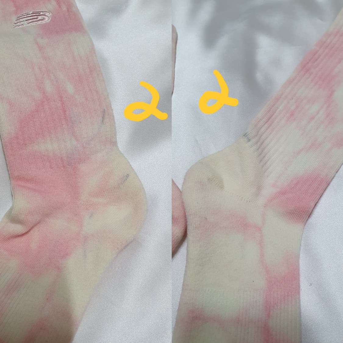 핑크 크림베이지 블랙 타이다이 뉴발란스 양말 삭스 상품이미지6