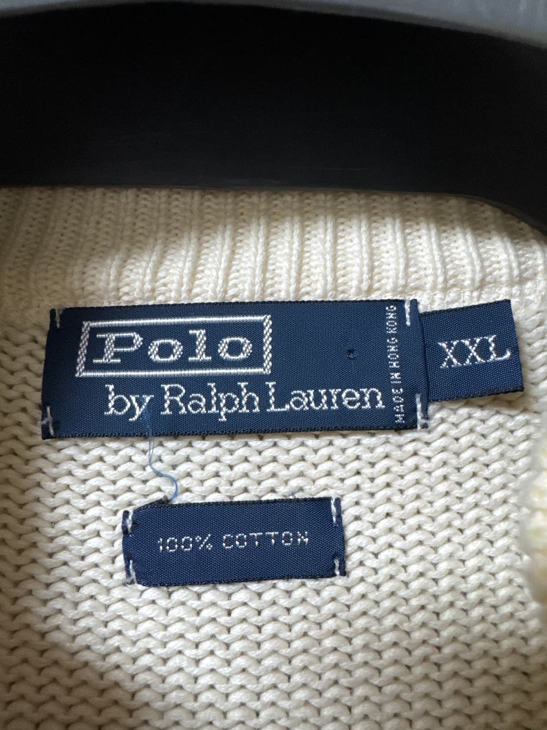 90s 폴로 니트집업 홍콩made 상품이미지2