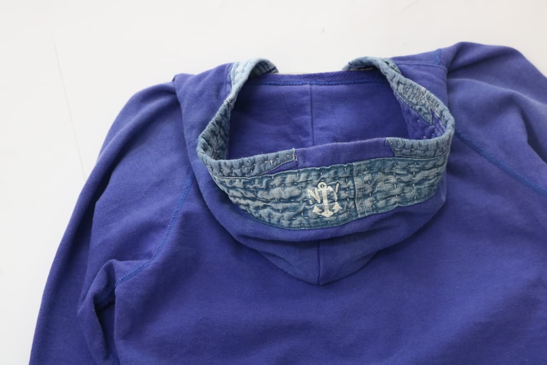 Denim Dungaree 데님앤던가리 빈티지 네이비 후드 가디건 상품이미지9