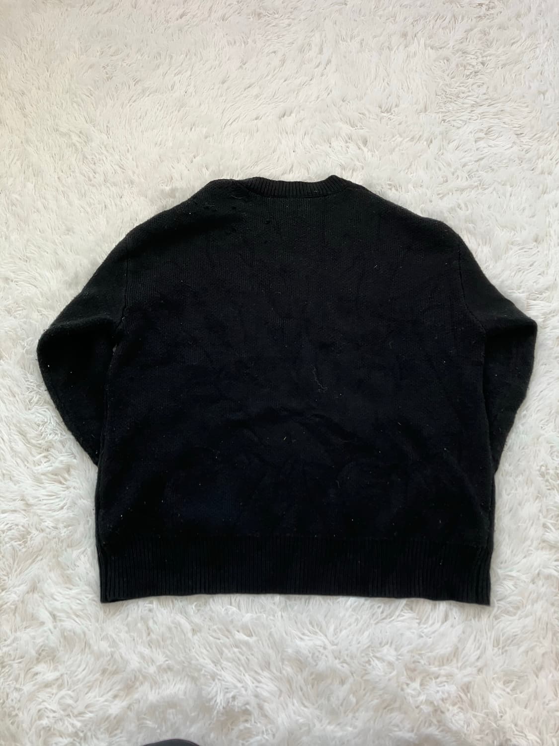 빈티지 블랙 패스 니트 y2k 스트릿 갸루 펑키 일본빈티지569 fabr 상품이미지2