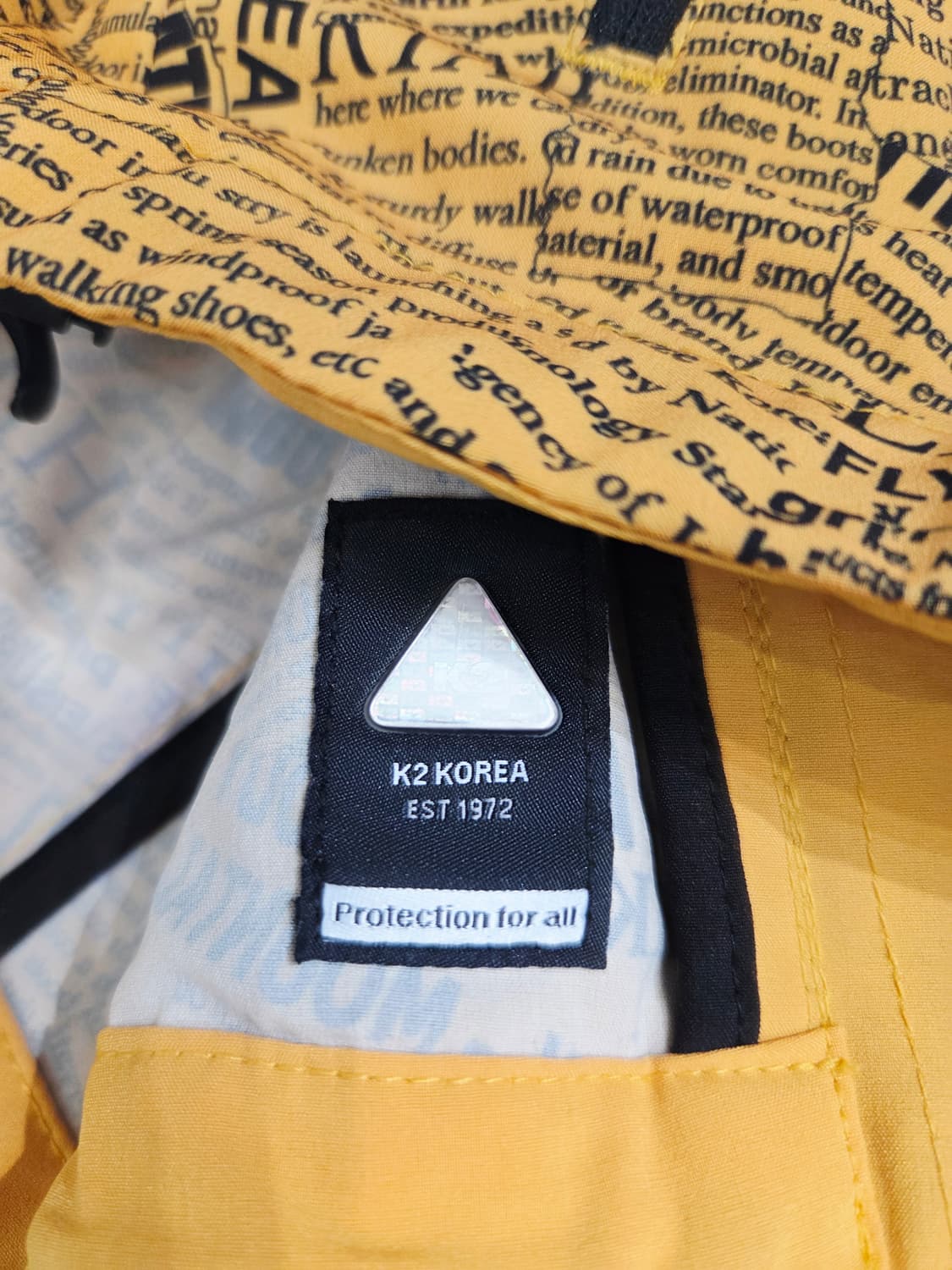 K2 뉴스페이퍼 프린팅 바람막이 후드 자켓_90 상품이미지7