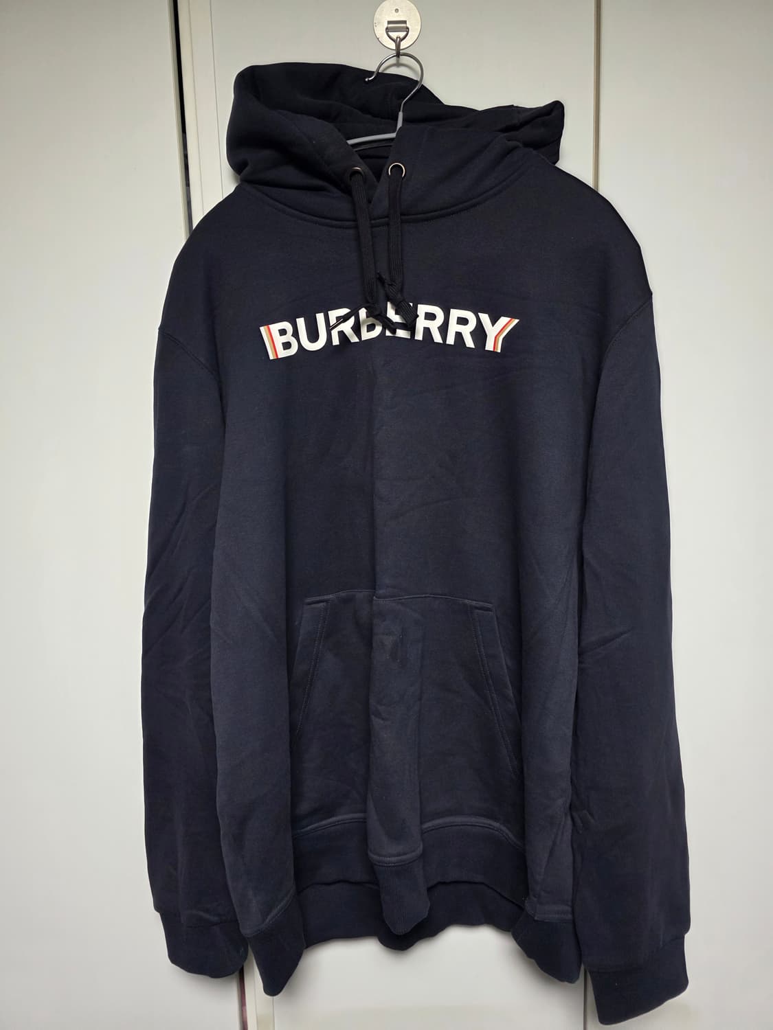 버버리 남성 네이비 후드티 XL 상품이미지2