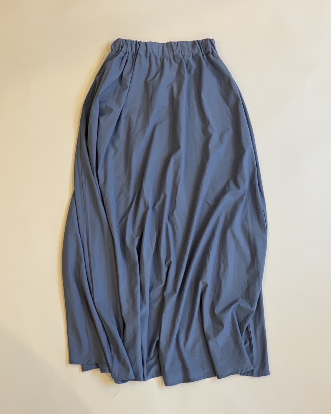 Blue Elastic Waist Maxi Skirt 상품이미지1