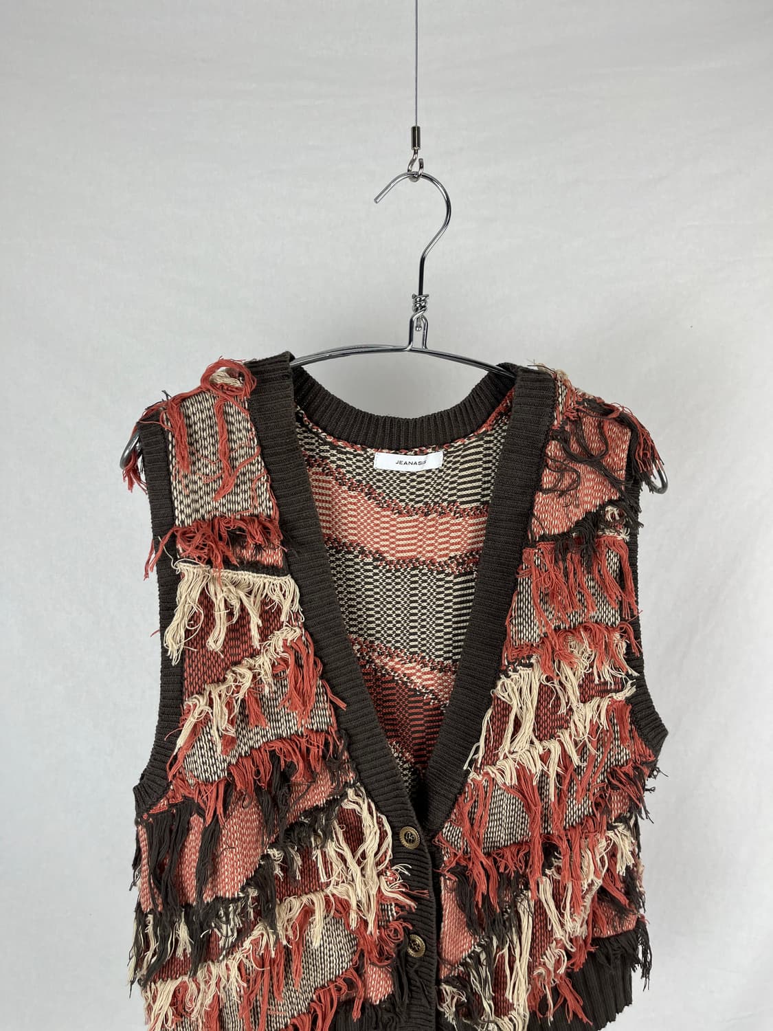 Vintage 그런지 니트 베스트 상품이미지2