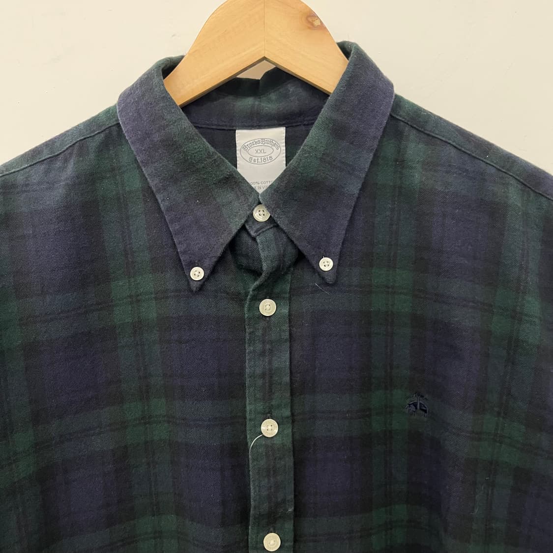 브룩스브라더스 체크 셔츠 남XXL 상품이미지4