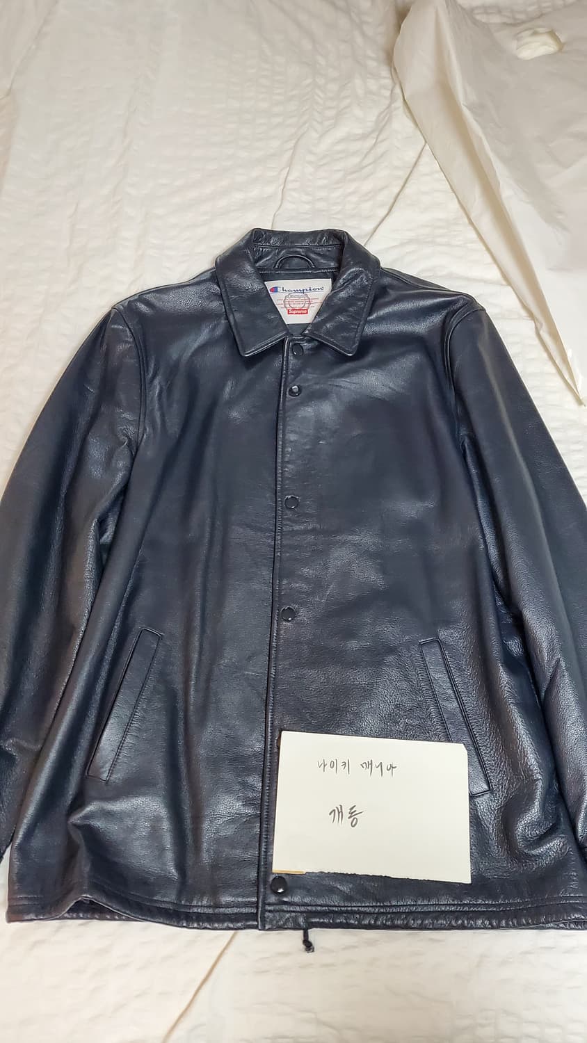 15fw슈프림챔피온 레더코치자켓 XL 상품이미지1