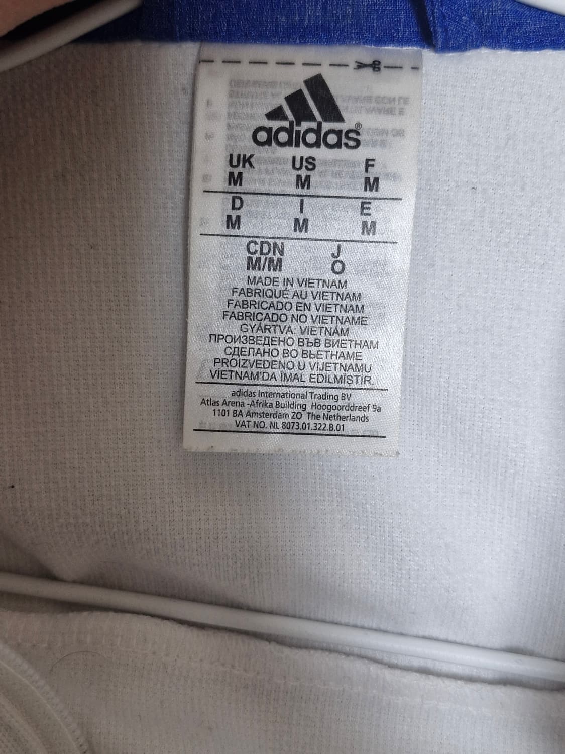 아디다스 첼시 화이트 블루 흰색파랑 트랙탑져지 95 상품이미지3