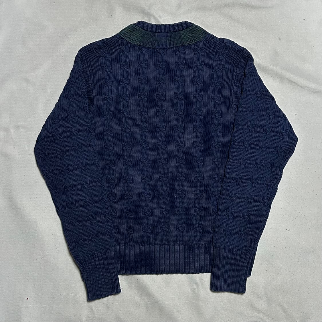 95 폴로랄프로렌 네이비 브이넥 케이블 니트 상품이미지3