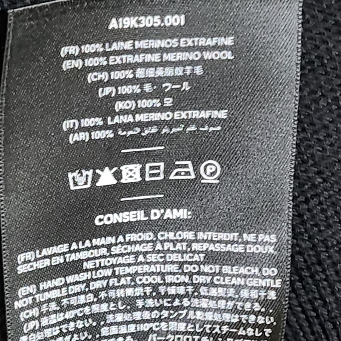 [XL] 아미 블랙 스몰 하트자수 가디건 A19K305 상품이미지9