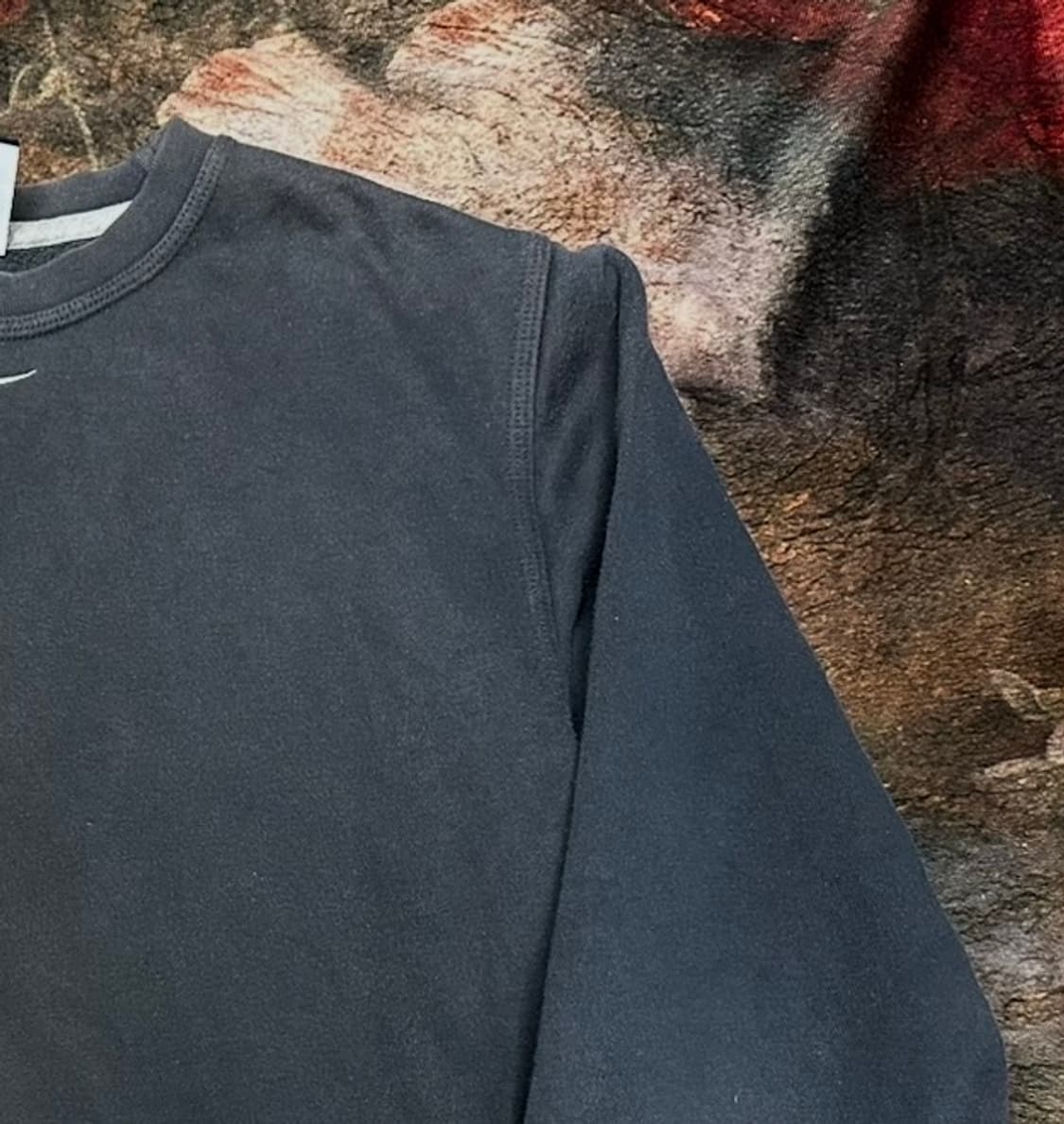 나이키 빈티지 스우시 센터로고 차콜그레이맨투맨 100 상품이미지2