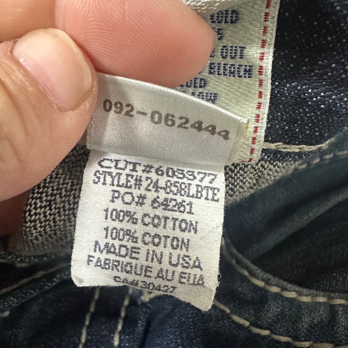 ✨ (바배) 트루릴리전 데님 팬츠 상품이미지7