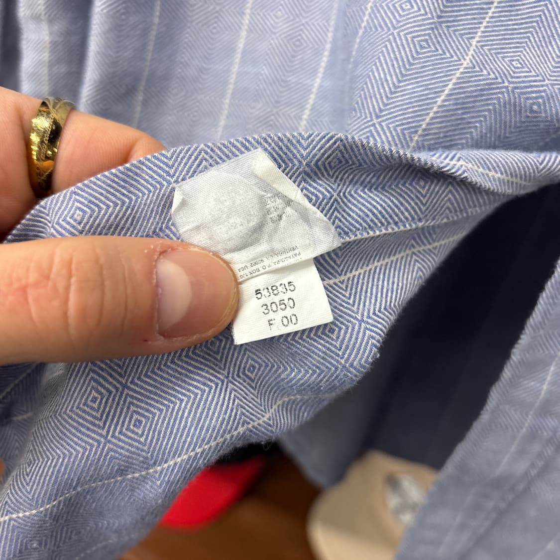 00s 파타고니아 오가닉코튼 지오매트릭 자카드 패턴셔츠 N964 상품이미지9