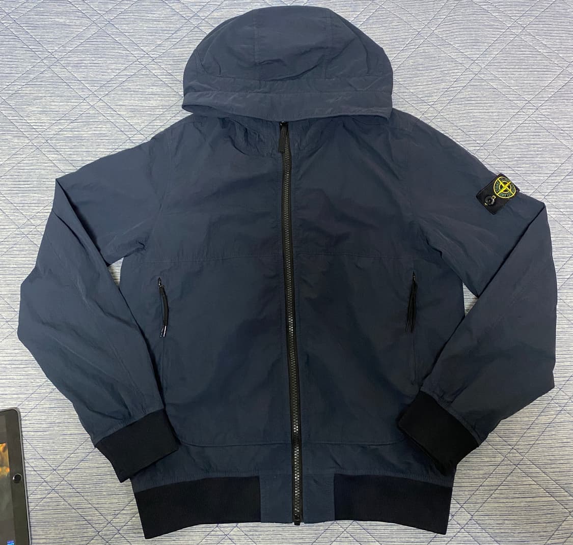 스톤아일랜드 키즈 후드 자켓 바람막이 네이비 상품이미지2