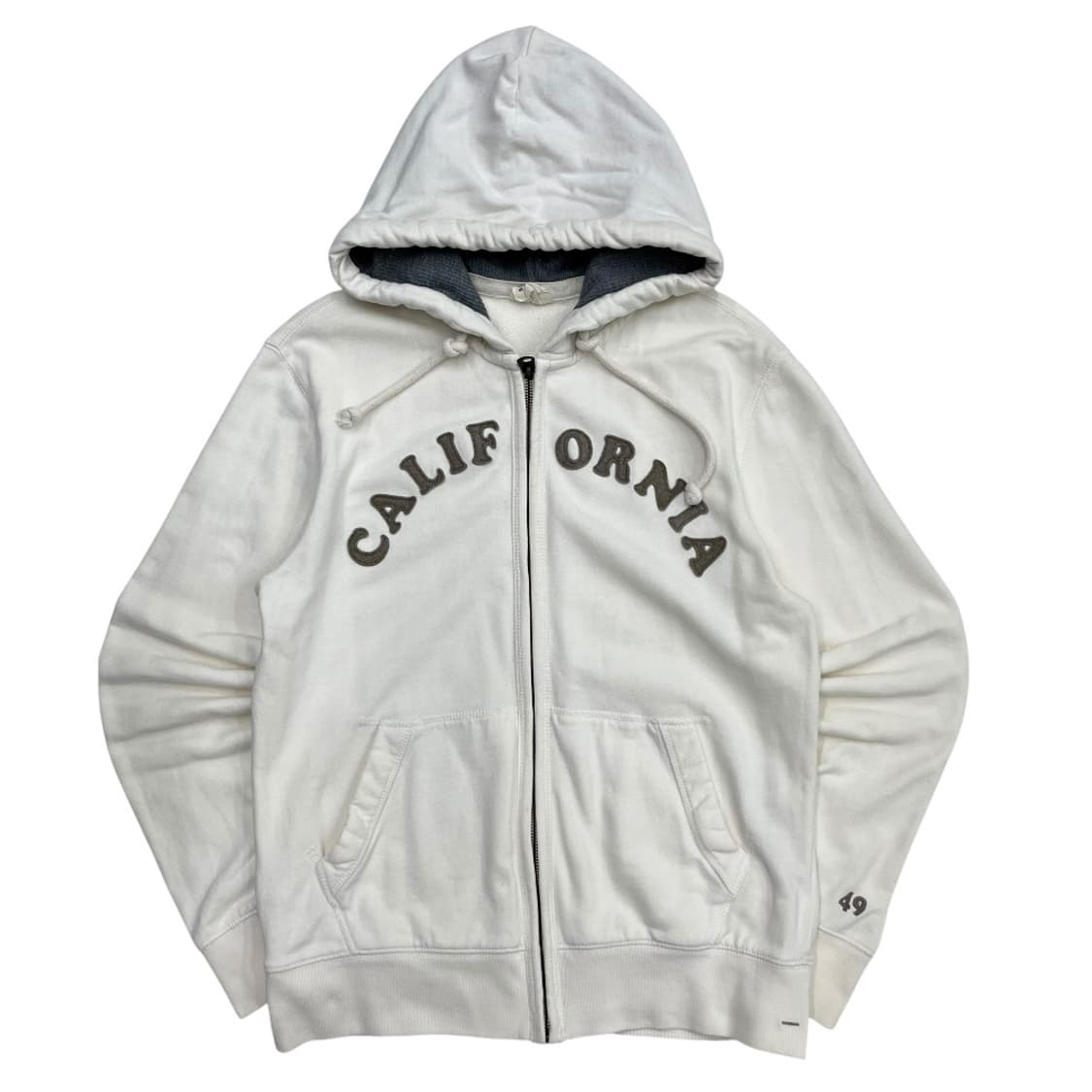 후아유 연카키패치 화이트 후드집업 M 상품이미지2