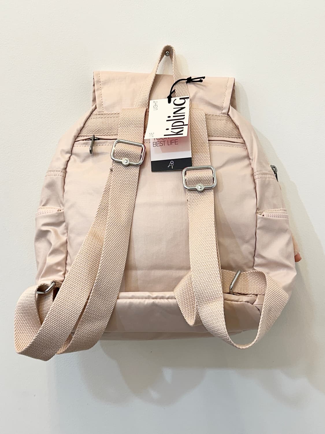 키플링 시티집 스몰 핑크 샤인 백팩 베이비 핑크 상품이미지2