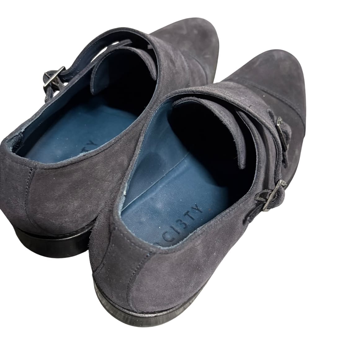 society 스웨이드 레더솔 몽크스트랩 더비 슈즈 8.5 270-275 상품이미지4