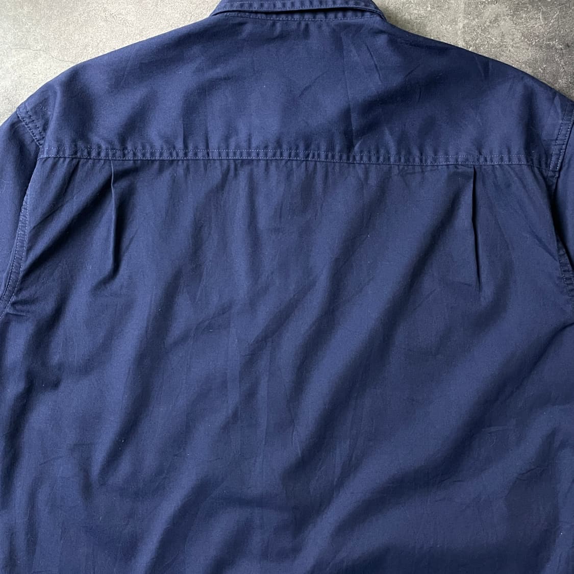 LANDMARK 빈티지 네이비 코튼 반팔 셔츠 A00770 상품이미지7