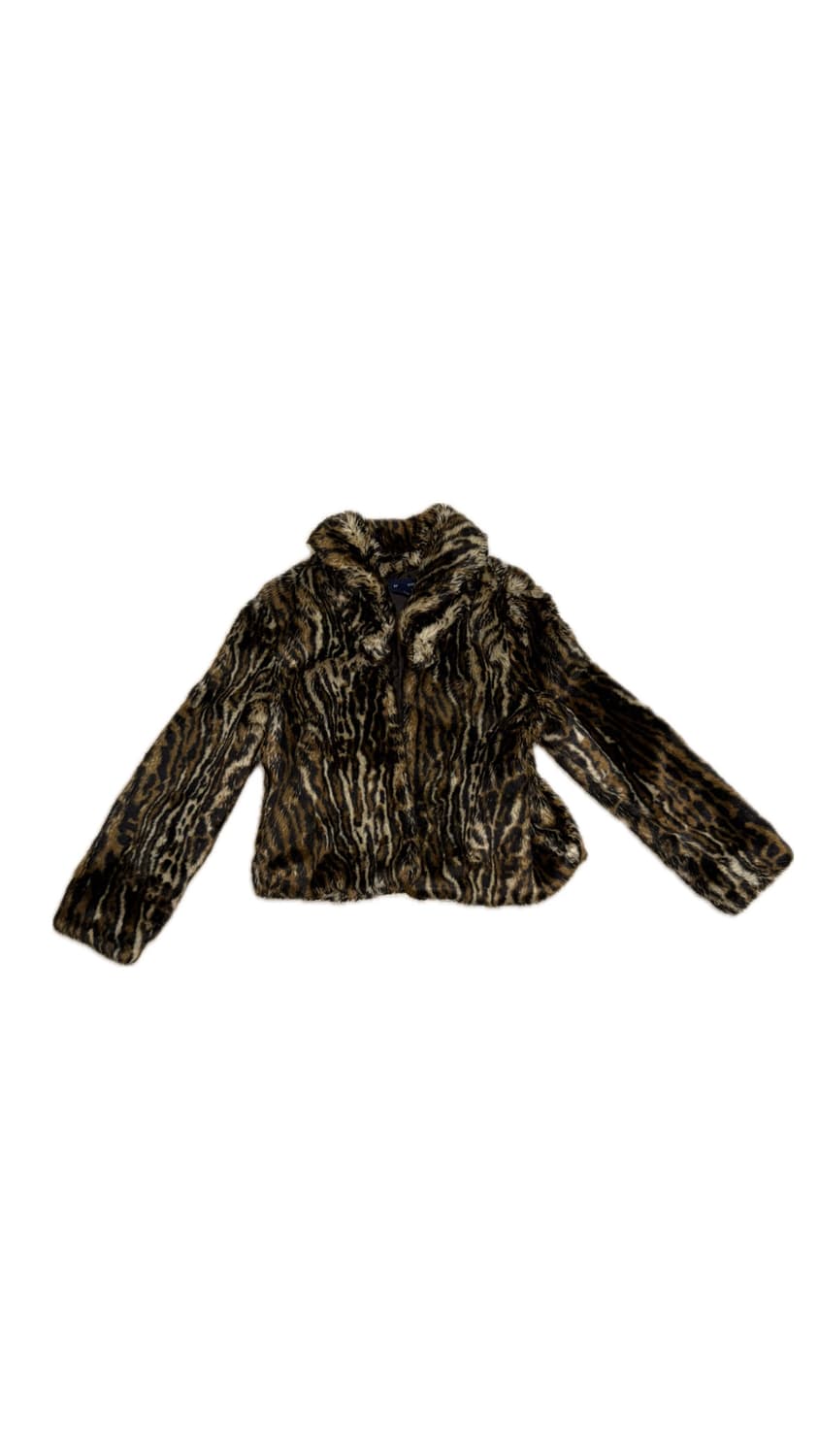 랄프로렌 호피 레오파드 크롭 퍼자켓 상품이미지1