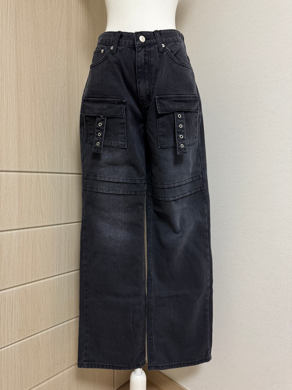 포켓 카고 와이드 팬츠 (2컬러) 상품이미지1