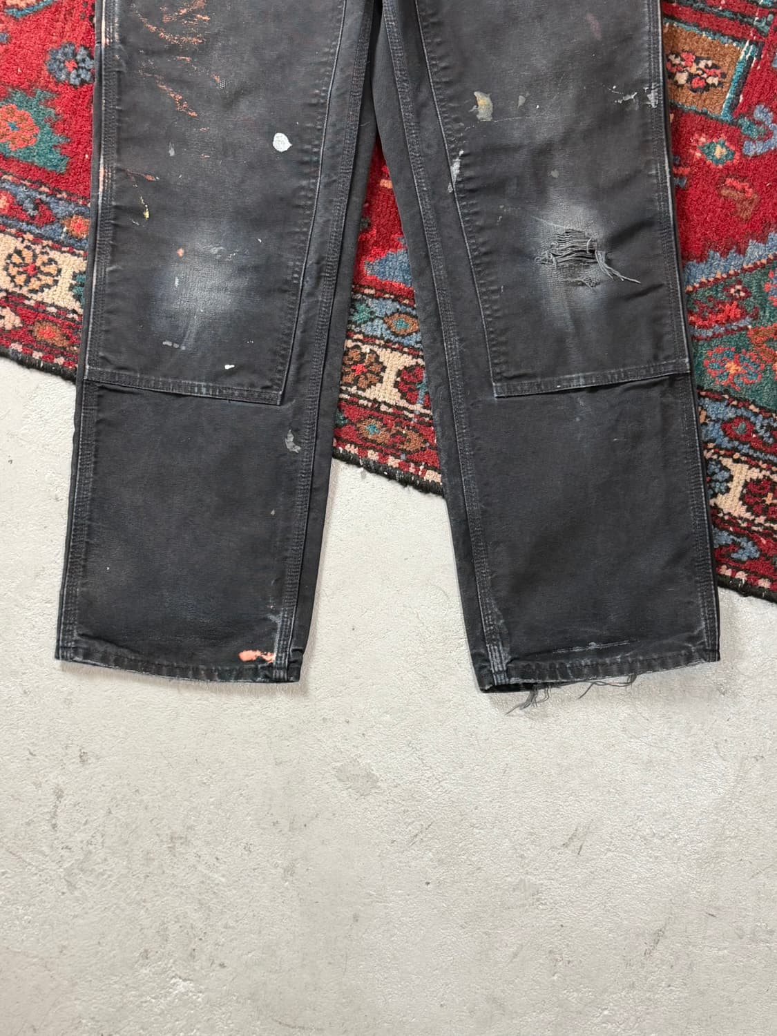 OG USA Made 칼하트 B01 더블니 블랙 칼하트 썩블니 카펜터 상품이미지7