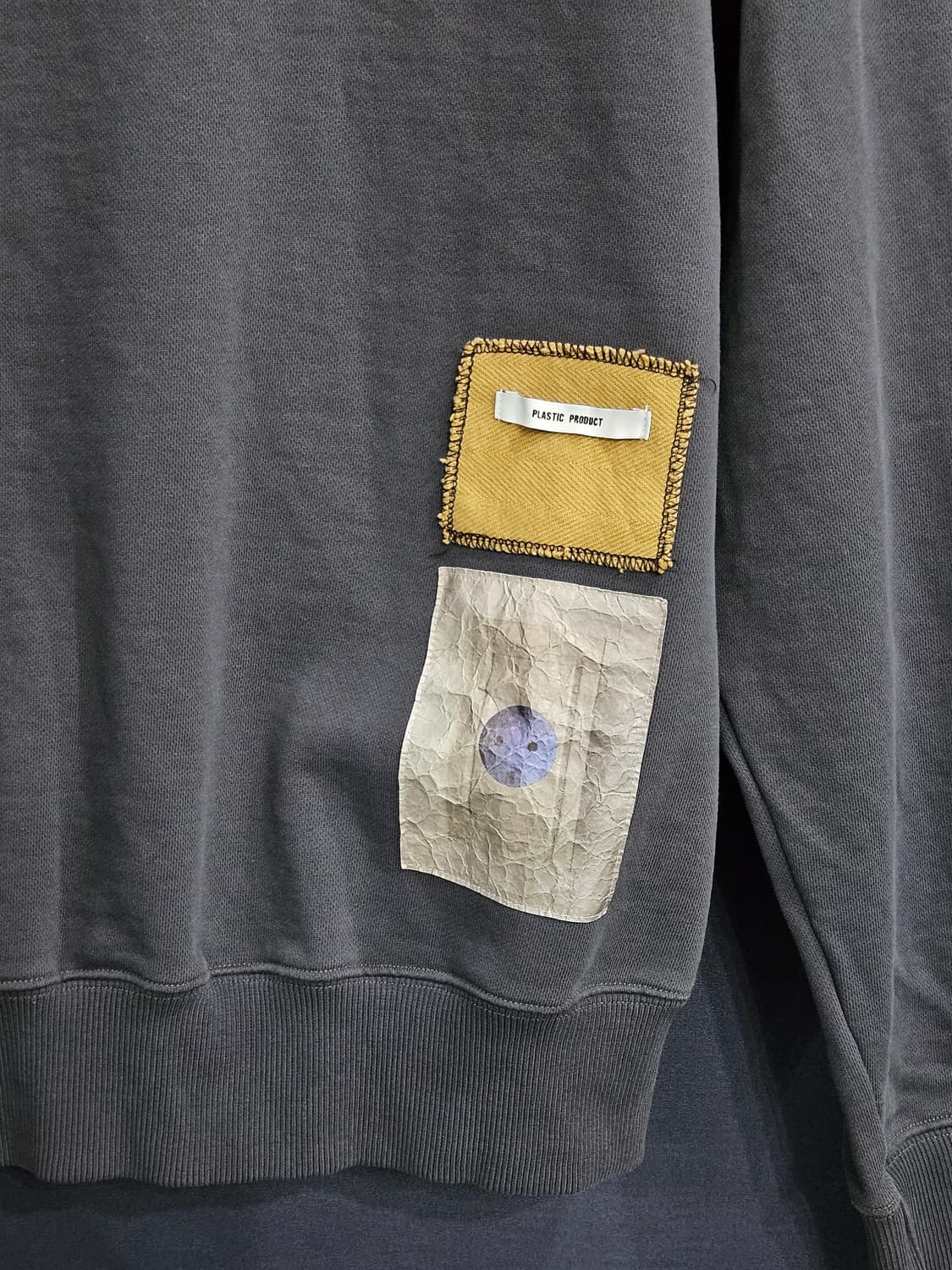 플라스틱 프로덕트 다크그레이 남성 오버핏 95~100 맨투맨  상품이미지8
