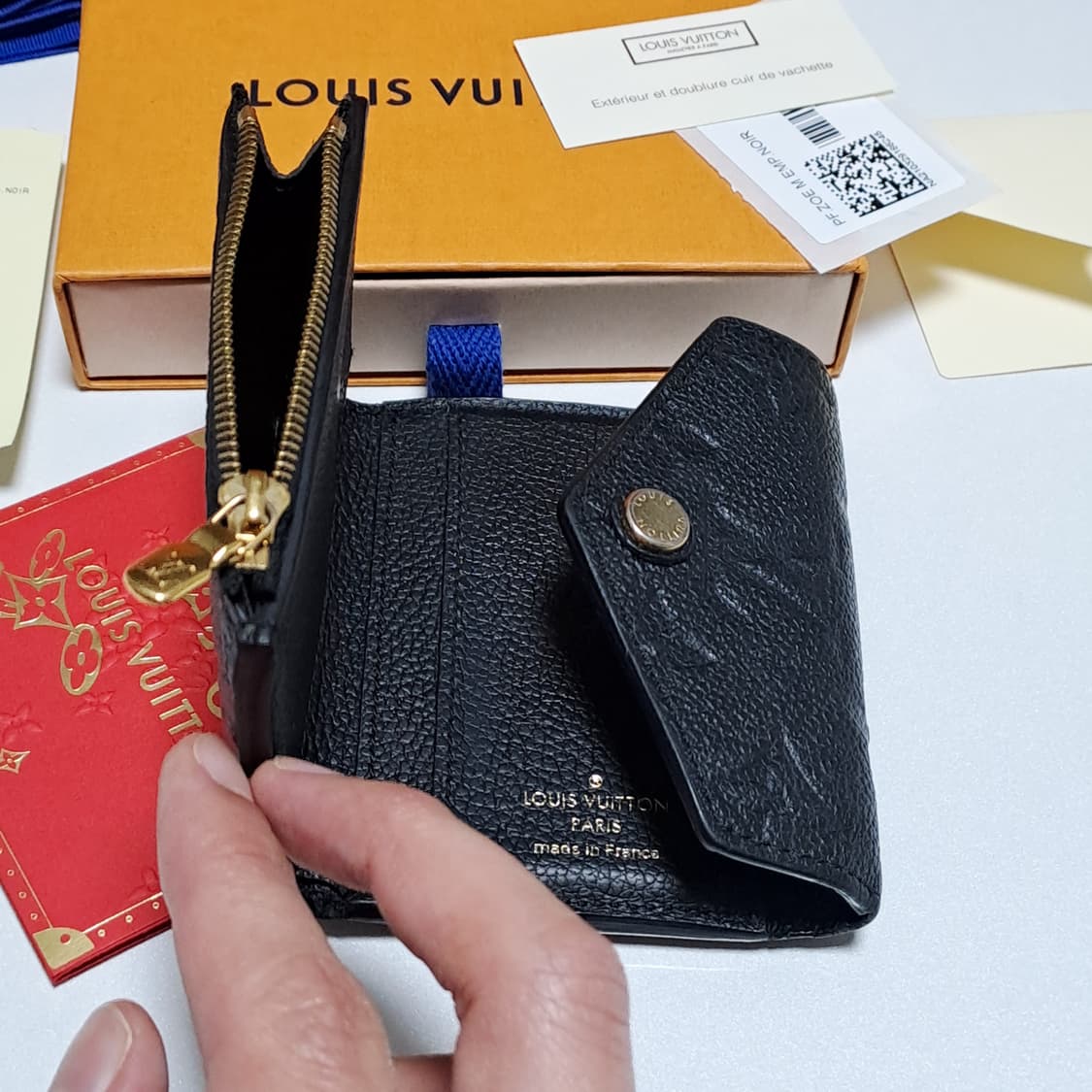 [정품/영수증풀세트] 루이비통 앙프렝뜨 조에 지갑, 루이비통지갑 상품이미지4