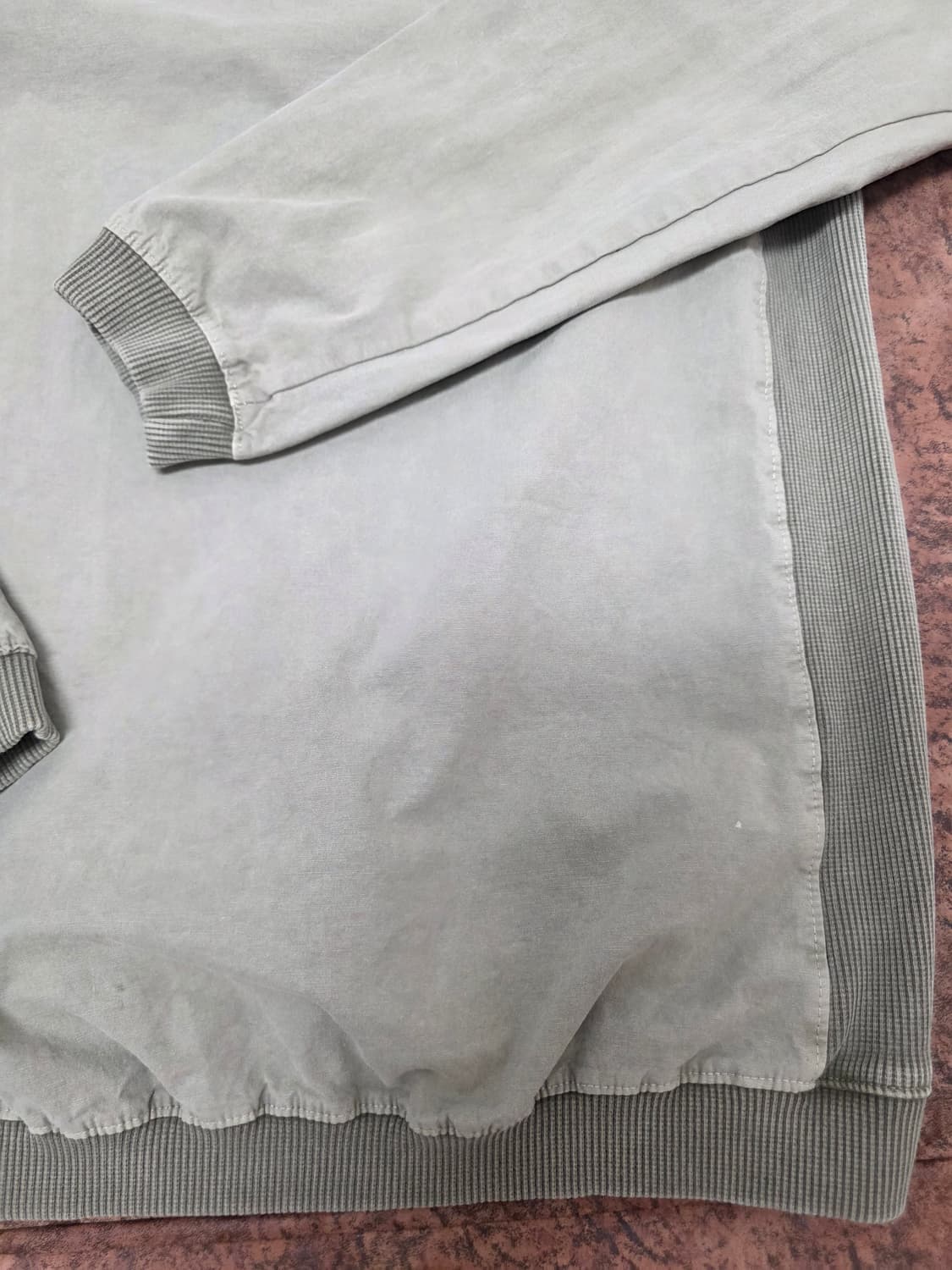 707 플랜 립넥 웜업 풀오버 카키 상품이미지7