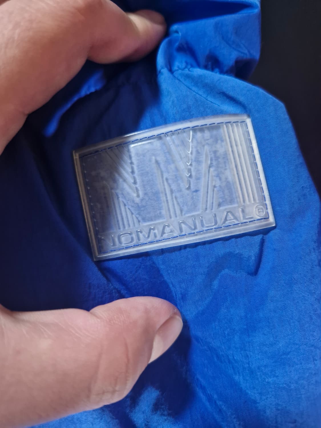 노매뉴얼 백포켓 패딩 블루 M (실측105~110) 상품이미지4