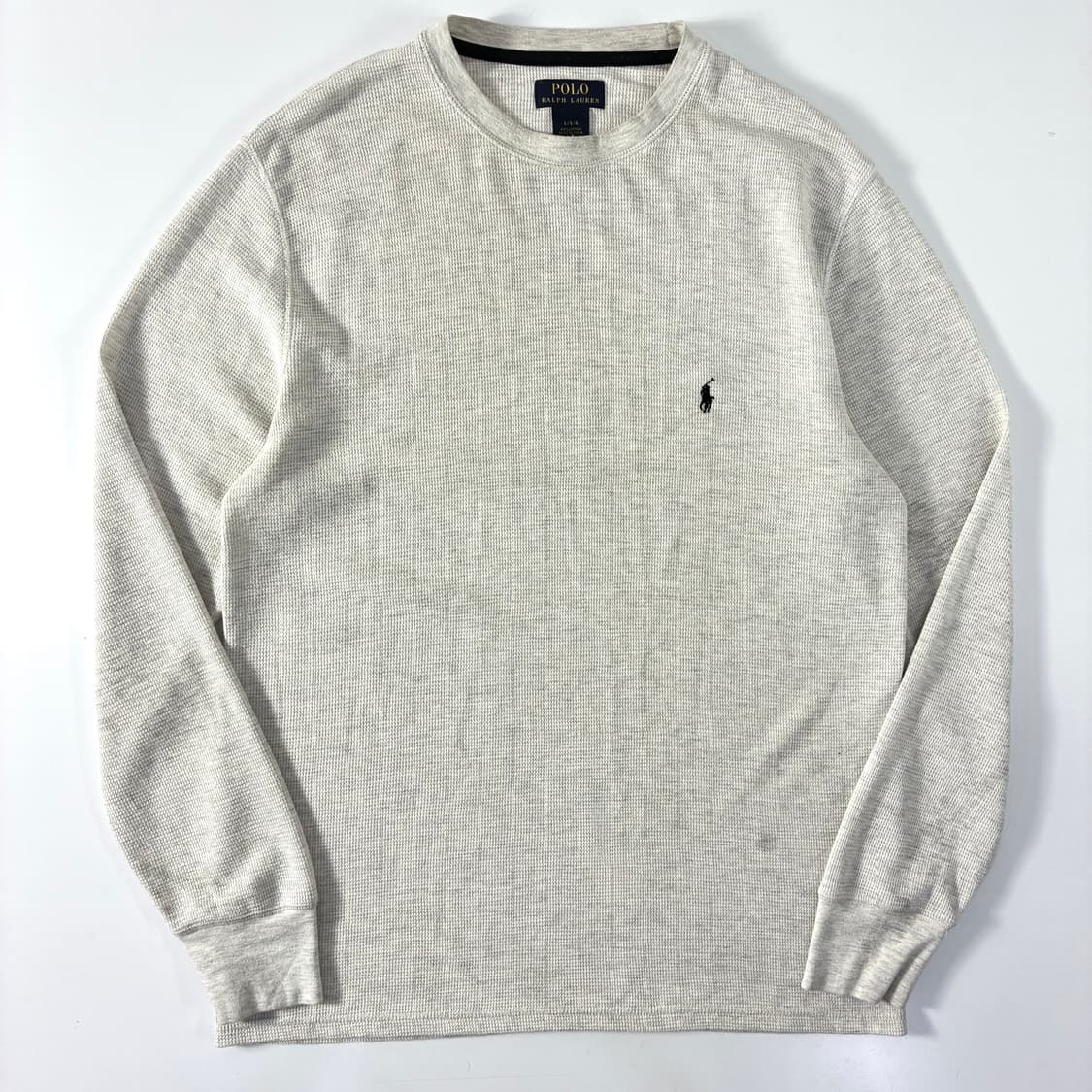 Polo 폴로 랄프로렌 라이트 그레이 와플 니트 상품이미지1
