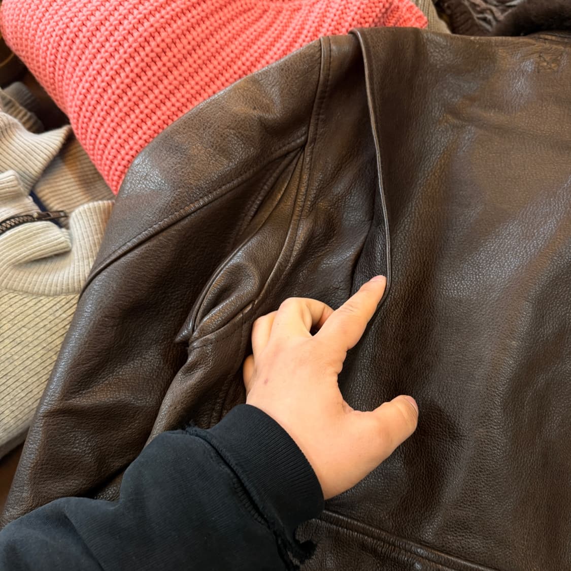 할리 데이비슨 g-1 카우레더 가죽 플라이트 자켓 상품이미지8