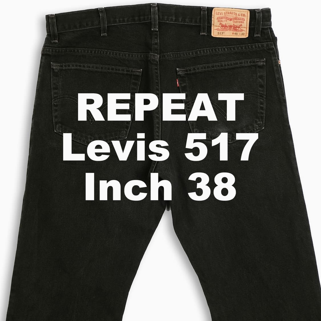 빈티지 리바이스 517 흑청 블랙진 38 인치 LV5174019 상품이미지1