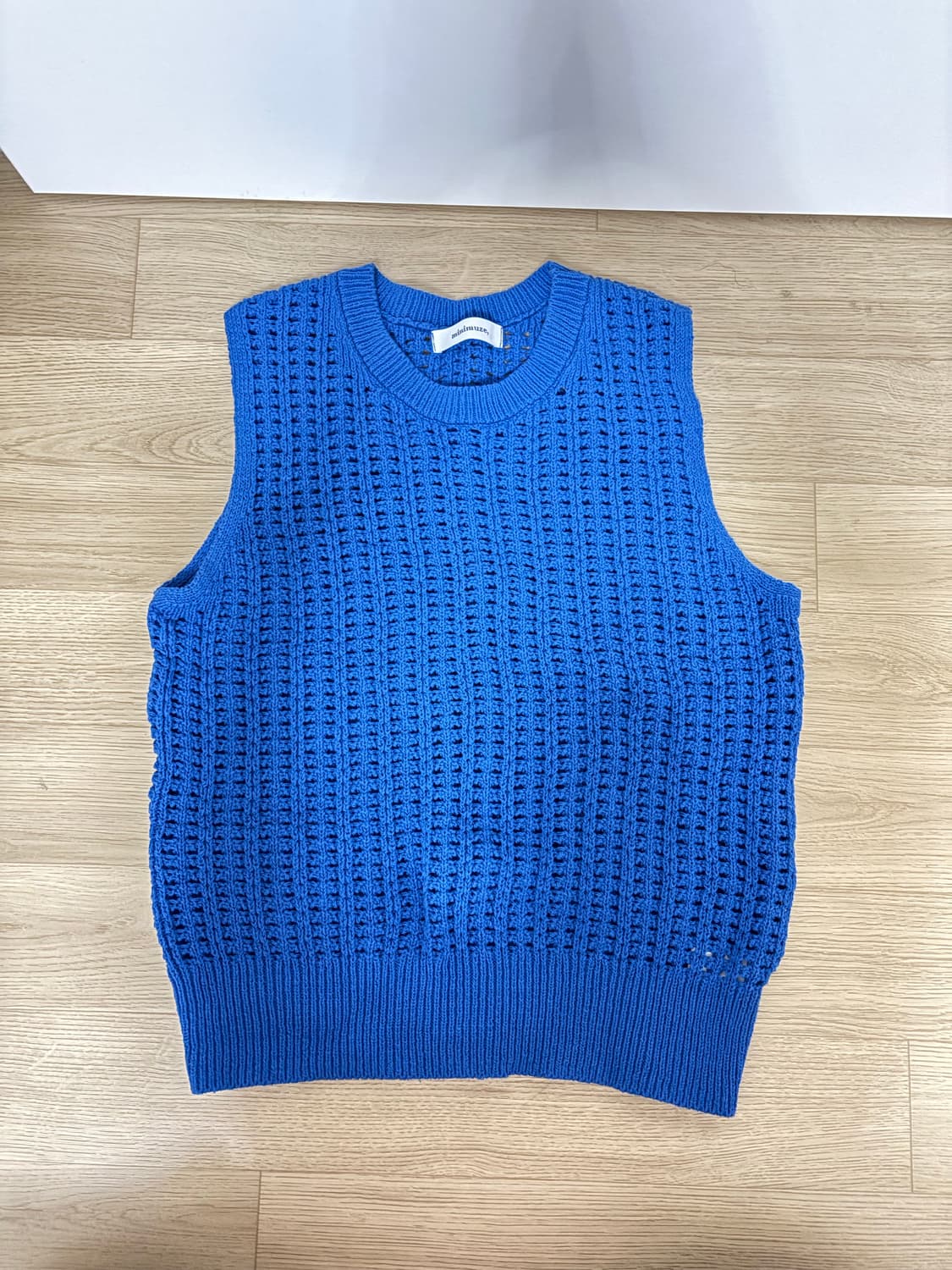 블루 니트 베스트 상품이미지1