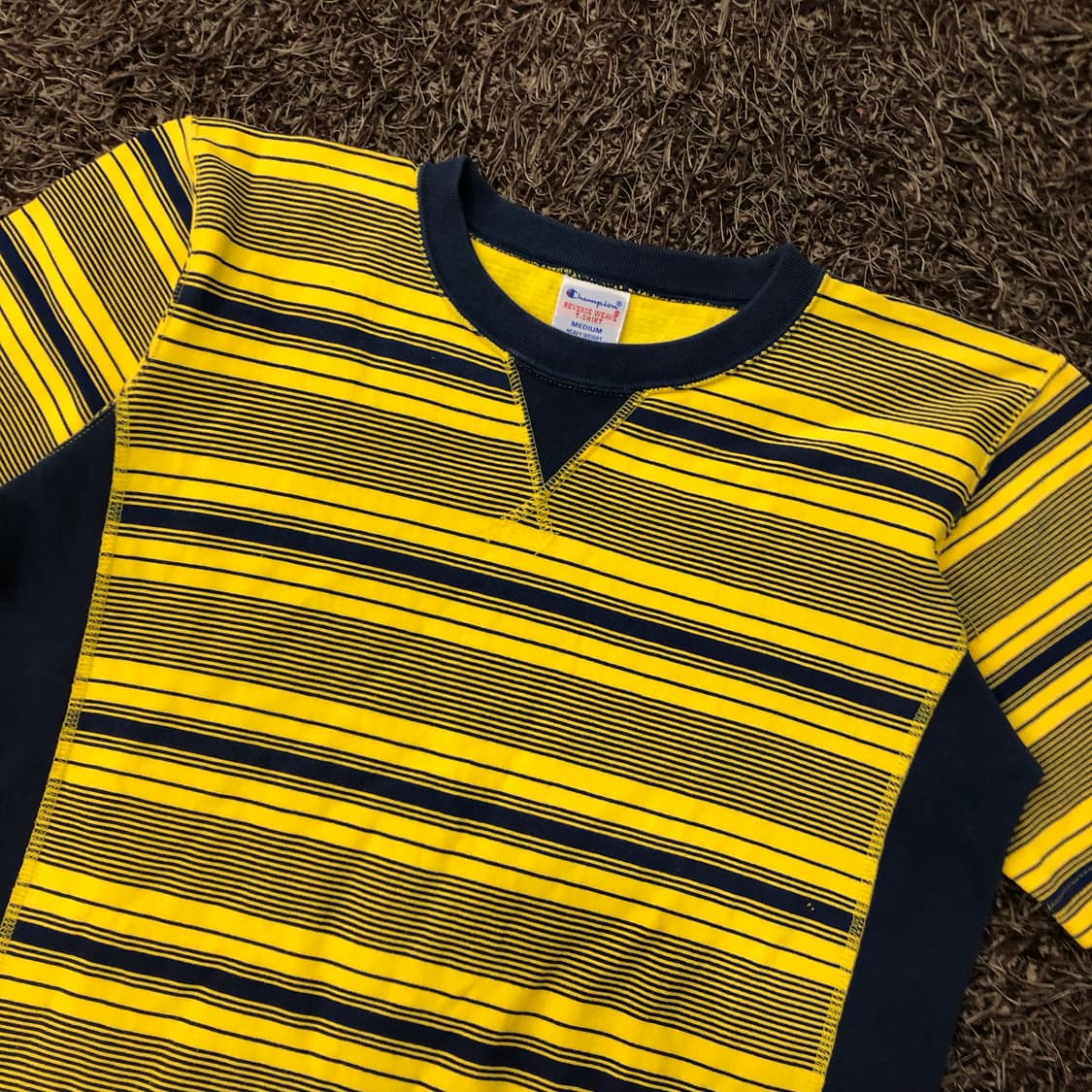 챔피온 헤비웨이트 리버스위브 스트라이프 반팔 티셔츠 상품이미지2