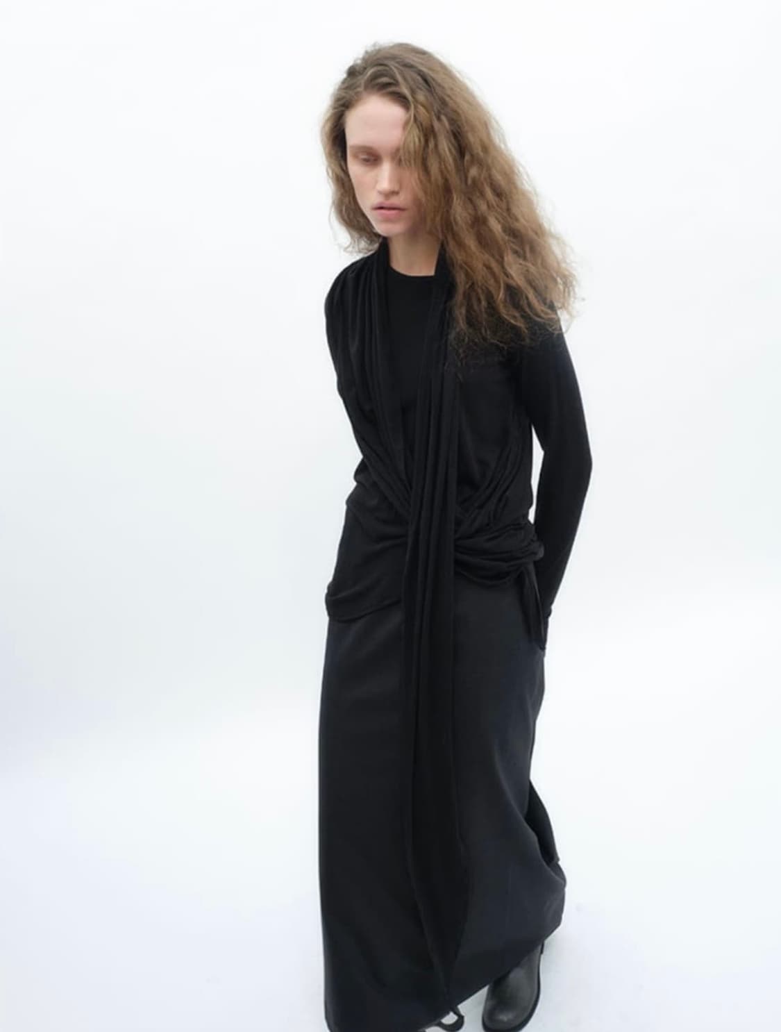 리포스 repos Wrap Jersey T-shirts 상품이미지2