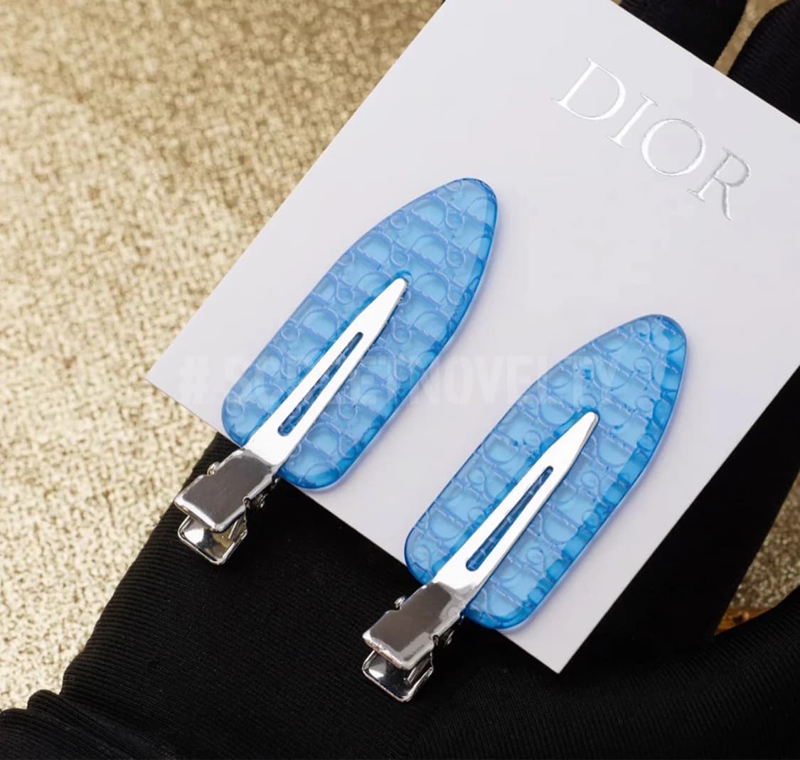 디올뷰티 헤어클립 블루 세트 (2ps) 상품이미지3