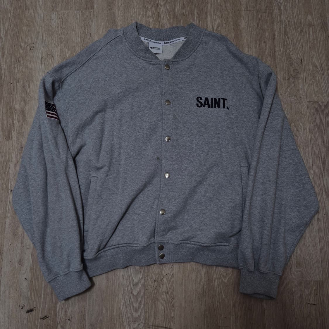 세인트페인 오리지널 가먼츠 성조기 패치 코튼 스타디움 자켓 L(100) 상품이미지1