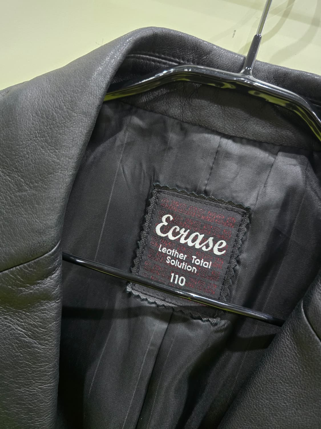 Ecrase 블랙 가죽 자켓 상품이미지2