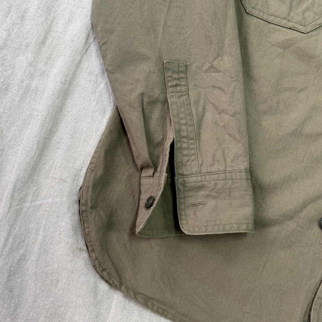 아웃스탠딩 카키 밀리터리 워크셔츠 M 상품이미지5